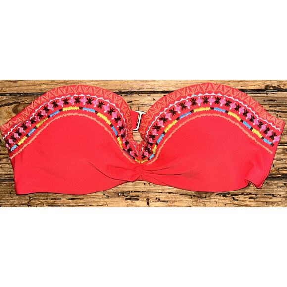 Hollister Women Sz 36B Strapless Push Up Bikini Top NWOT - Picture 1 of 6